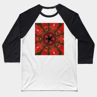 Christmas Kaleidoscope Festive Design Baseball T-Shirt